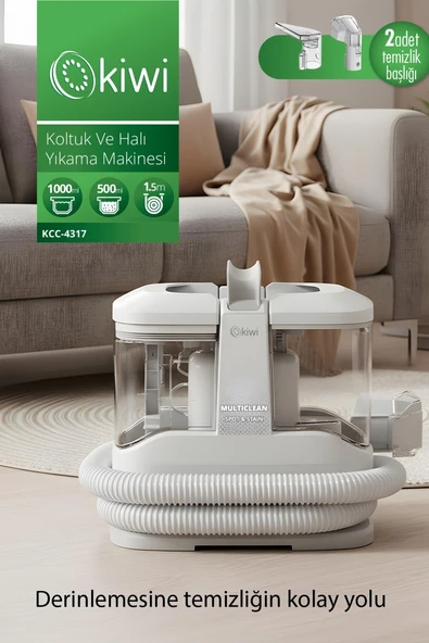 Kiwi KCC-4317 Koltuk ve Halı Yıkama Makinesi + Hassas Mutfak Tartısı Hediye ürün görseli 1