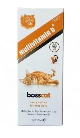BOSSCAT B KOMPLEKS KEDİ MULTİVİTAMİN SIVI 50 ML ürün görseli 1
