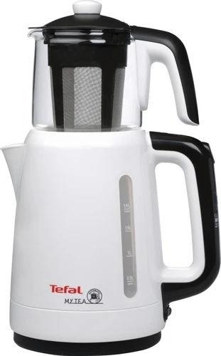 Tefal Çay Makinesi Cam Demlikli Çaycı Beyaz ürün görseli 1