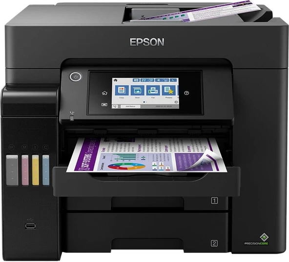 Epson L6570 Ecotank Wifi Direct Fotokopi Faks Tarayıcı Tanklı Yazıcı A4 ürün görseli 1