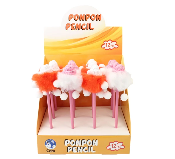 Dolphin Kurşun Kalem 0,7 Mm Ponponlu Dlp-Wp-801 (12 Li Paket) ürün görseli 1
