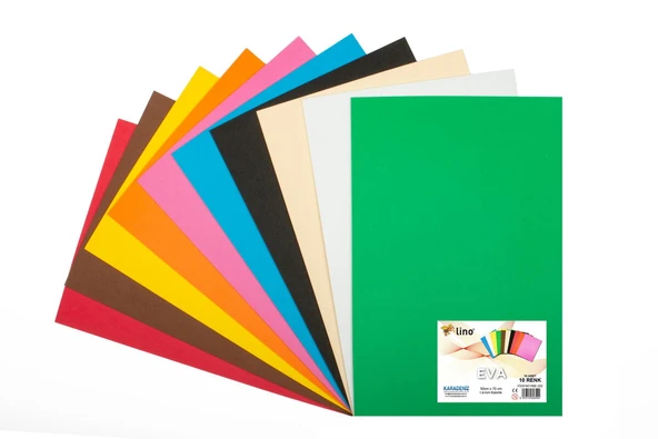 Lino Eva 50X70 Cm 10 Renk Karışık 2Mm (10Lu Paket) ürün görseli 1