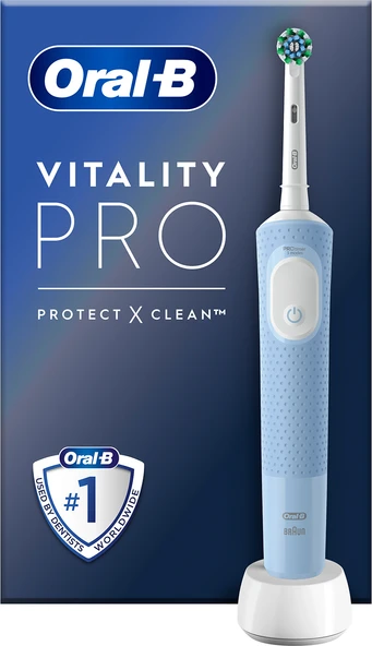 Oral-B D103 Vitality Pro Cross Action Mavi Şarjlı Diş Fırçası ürün görseli 1