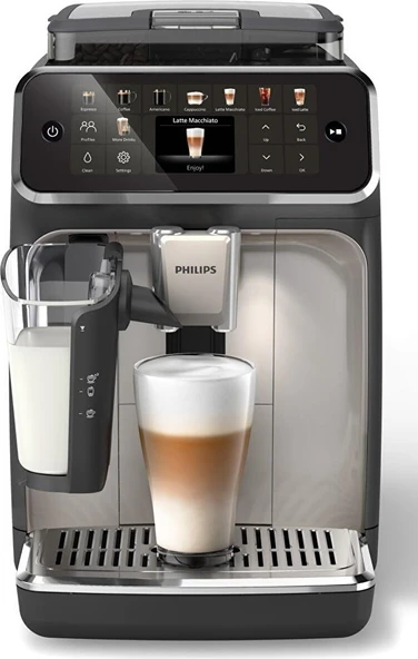 Philips 5500 Serisi LatteGo Tam Otomatik Espresso Makinesi, 20 Sıcak ve Soğuk İçecek, QuickStart, SilentBrew Teknolojisi, Dokunmatik Ekran, EP5547/90 ürün görseli 1