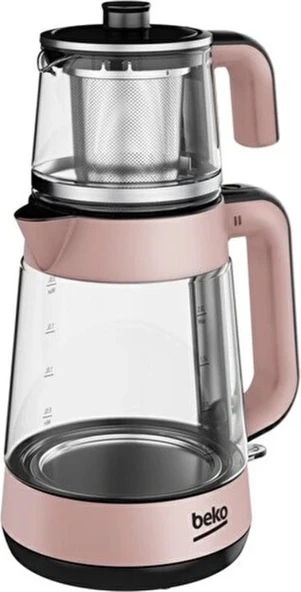 Beko cm 5964 Floral Beyaz 1900 W Cam Demlikli Çay Makinesi ürün görseli 1