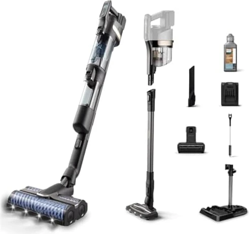 Philips Aqua Trio 9000 Serisi Islak&kuru Dikey Süpürge, Tek Süpürge 3 Işlem, Otomatik Temizlik, LED Işıklı Başlık (XW9463/11) ürün görseli 1