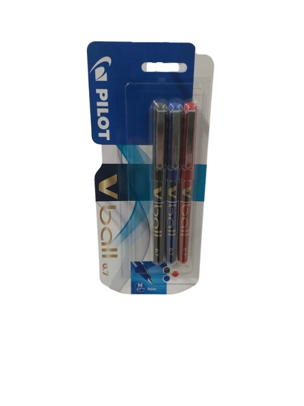 Pilot Roller Kalem V Ball 0.7 Mm 3 Renk Set ürün görseli 1