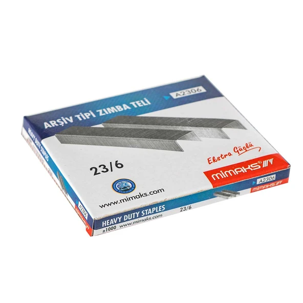 Mimaks Çakma Teli A236 23/6 Nikel 1000Li (24 Lü Paket) ürün görseli 1