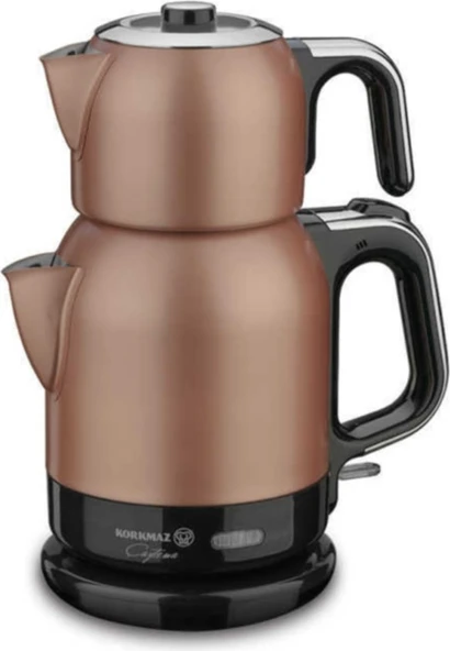 Korkmaz A331-02 Çaytema Rosagold Krom 1600 W Çelik Çay Makinesi ürün görseli 1