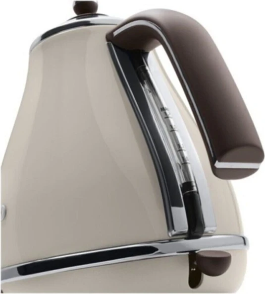 DeLonghi Icona Vintage Su Isıtıcısı 0,3 lt Bej Çelik Malzeme ile Otomatik Kapanma Özelliği ürün görseli 1