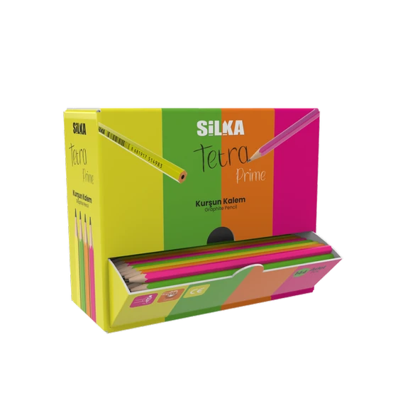 Silka Kurşun Kalem Hex Prime Neon 144 Lü Stand Art.1498St ürün görseli 1