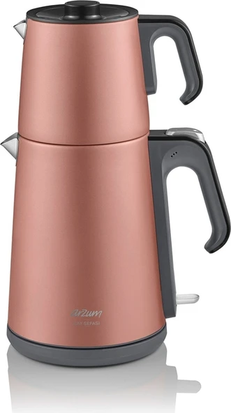 Arzum AR3080 Pembe Çay Sefası 1650 W Çelik Çay Makinesi 0,5 L Kapasite ile Şık Tasarım ürün görseli 1