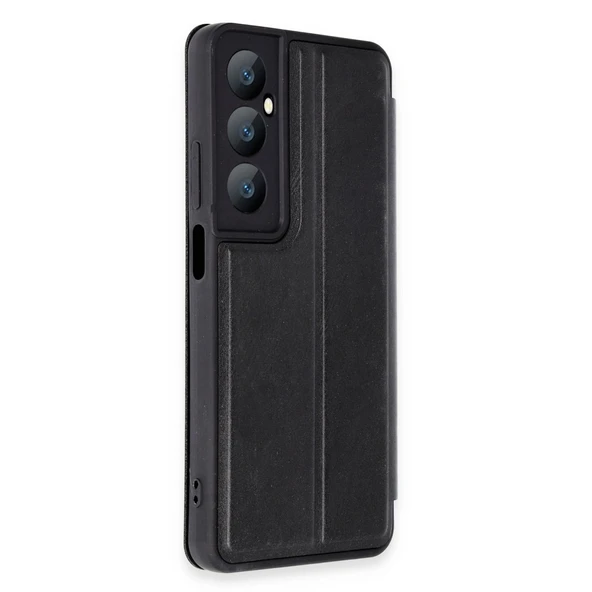 Realme C65 Kılıf Flip Cover - Siyah - Resim 2