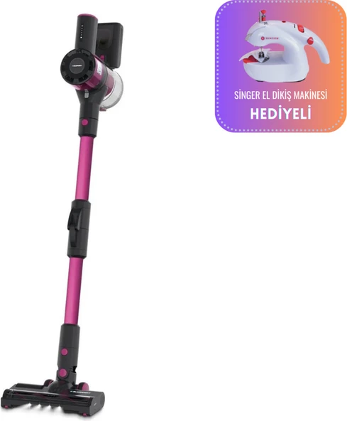 Blaupunkt A16 Şarjlı Vacumaster Kablosuz Dikey Süpürge, Singer El Dikiş Makinesi Hediyeli ürün görseli 1