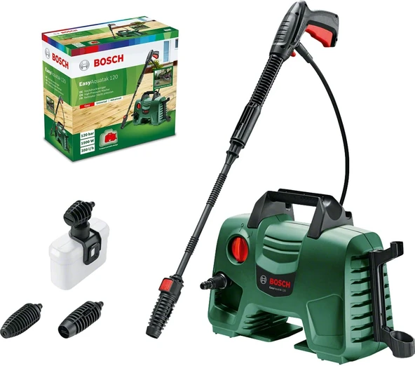 Bosch Easyaquatak 120 Yüksek Basınçlı Yıkama Cihazı, 5 M Hortum, Yeşil ürün görseli 1