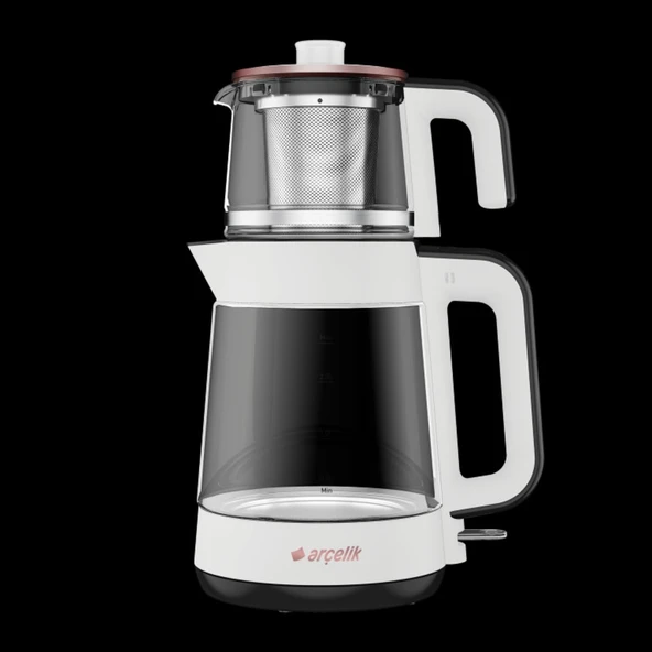 Arçelik 1900W, 2000ML, Çift Cam Beyaz Çay Makinesi ürün görseli 1