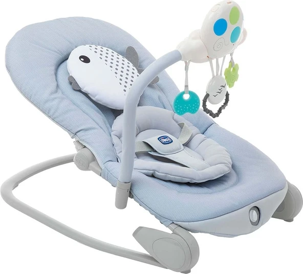 Chicco Balloon Bouncer Ev Tipi Titreşimli Ana Kucağı - Mavi ürün görseli 1