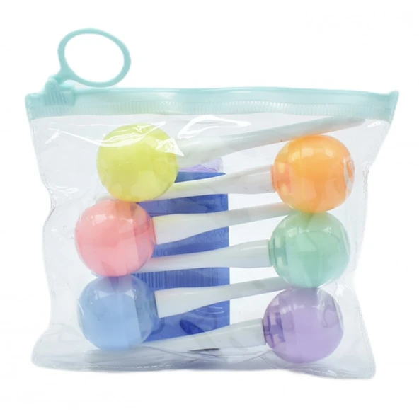 Taros Unick Color Lolipop Mini Fosforlu Kalem 6 Renk ürün görseli 1