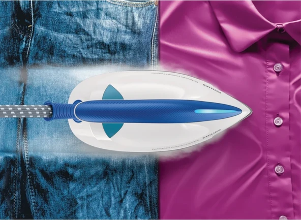 Philips Perfectcare Compact Essential Buhar Kazanlı Ütü-Mavi - Resim 5