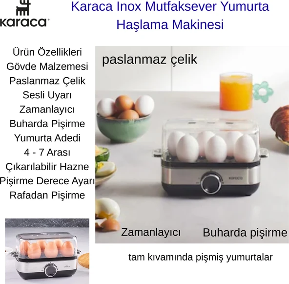 Karaca Inox Mutfaksever Yumurta Haşlama Makinesi ürün görseli 1