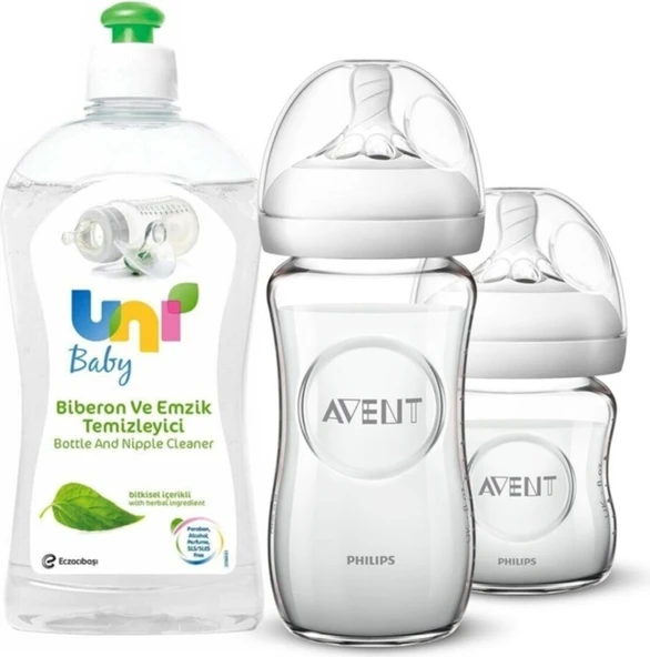 Philips Avent Ikili Cam Biberon Seti 500 ml Temizleyici Hediyeli! ürün görseli 1