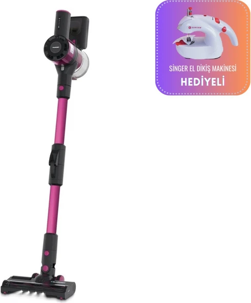 Blaupunkt A16T Şarjlı Vacumaster Kablosuz Dikey Süpürge, Singer El Dikiş Makinesi Hediyeli ürün görseli 1