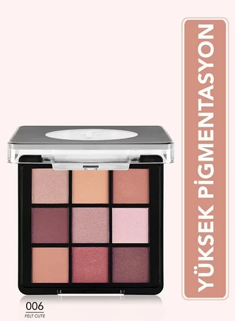 Flormar Mat & Işıltılı Kremsi Far Paleti - Eye Shadow Palette - 006 Felt Cute - 8682536048484 ürün görseli 1