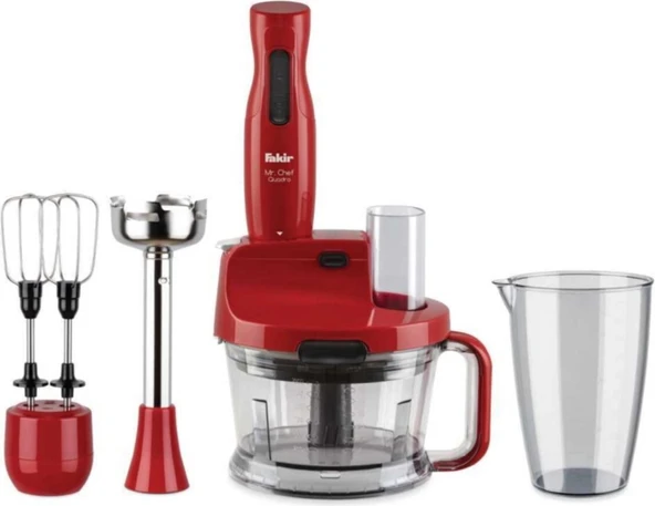 Fakir Mr.chef Quadro Kirmizi 1000 W Blender Seti ürün görseli 1