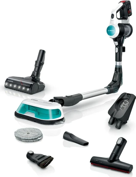 BOSCH Unlimited 7 Prohygienic Aqua White I Şarjlı Dikey Süpürge I BCS71HYG1 ürün görseli 1