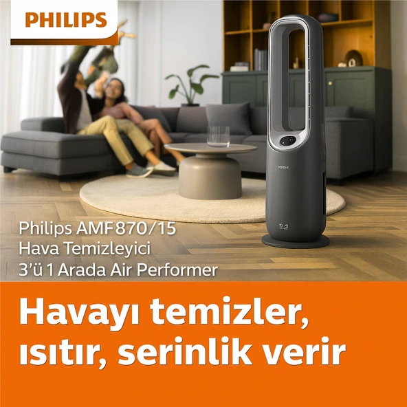 Philips Air Performer 8000 Serisi 3'ü 1 Arada Hava Temizleyici +  Sinbo SK-8029 Cam Kettle Hediye ürün görseli 1