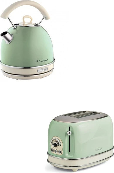 Ariete Vintage Kettle Yeşil 1,7 Litre Ariete Vintage Ekmek Kızartma Makinesi Yeşil ürün görseli 1