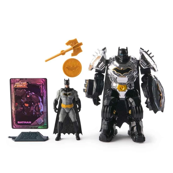 DC Metal Force Zırhlı Figür Seti - Batman (10 cm Figür + 15 cm Zırh) ürün görseli 1
