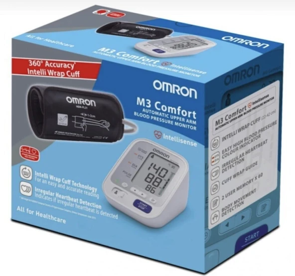 Omron M3 Comfort HEM-7155-E Intellisense Koldan Dijital Tansiyon Aleti ürün görseli 1