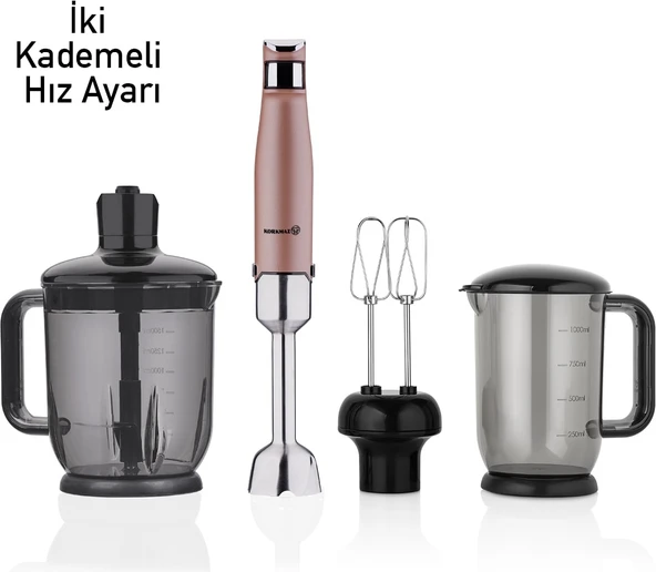 Korkmaz Performix Mega Rosagold Blender Set - Resim 2