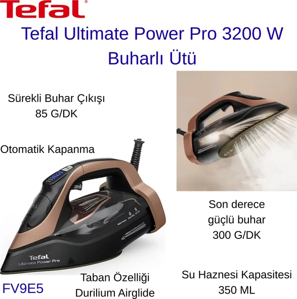 Tefal Ultimate Power Pro 3200 W Buharlı Ütü + Dijital Mutfak Tartısı Hediye ürün görseli 1