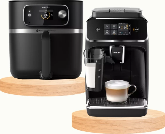 Philips Airfryer HD9880/90 7000 Serisi Combi Xxl Connected 8.3 Lt Yağsız Fritöz (Philips 2200 Serisi EP2231/40 Tam Otomatik Kahve Makinesi) ürün görseli 1