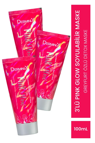 3'lü Pink Glow Greyfurt Özlü Detoks Etkili Soyulabilir Maske ürün görseli 1