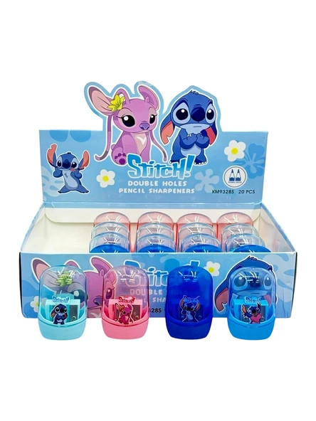 Ottonya Disney Stitch Hazneli Çift Bıçaklı Lime Kalemtıraş All (24 Lü Paket) ürün görseli 1