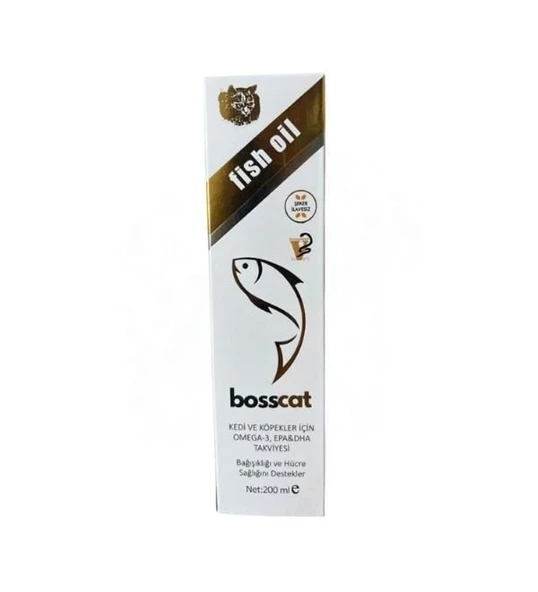 Bosscat Omega 3 Kedi ve Köpekler için Balık Yağı 200 Ml ürün görseli 1
