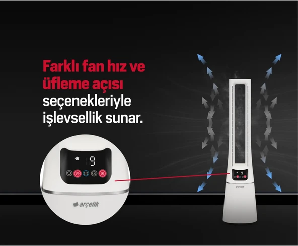 Arçelik 16380 Hkv Vantilatör - Resim 2