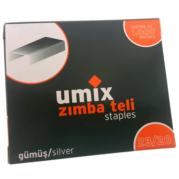 Umix Zımba Teli 23/20 Gümüş U2217Kk-20 1000 Li ürün görseli 1