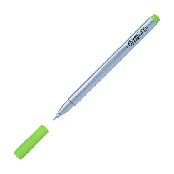 Faber-Castell Finepen Grip Keçe Uçlu Kalem 0,4 Mm Çim Yeşili (10 Lu Paket) ürün görseli 1