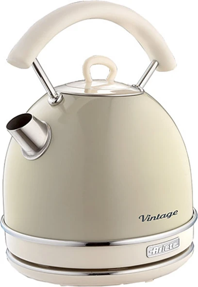 Ariete Vintage Kettle Bej 1,7 lt Çelik Malzeme ile Otomatik Kapanma Özelliği Sunar ürün görseli 1