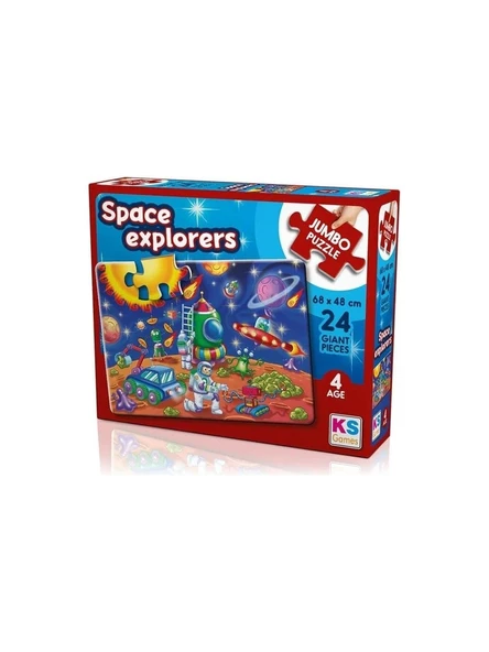 Ks Games Puzzle Space Explorers Jumbo Puzzle 24 Parça Jp 31011 ürün görseli 1