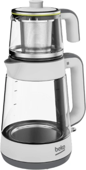 Beko Cm 5964 Floral 1900 W Cam Demlikli Çay Makinesi ürün görseli 1