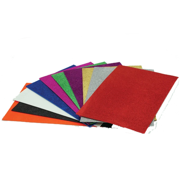 Lino Kendinden Yapışkanlı Simli Eva 20X30Cm 2 Mm 10 RenkKarışık Rbe-400 ürün görseli 1