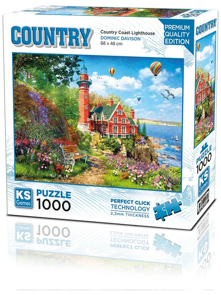 Ks Games Puzzle 1000 Parça Country Coast Lighthouse 20817 ürün görseli 1