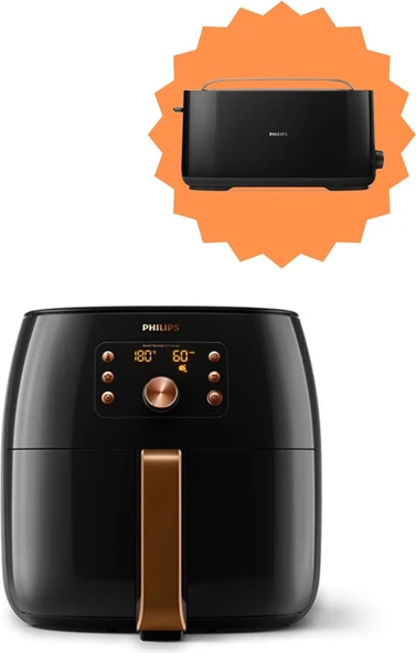 HD9867/90 Premium Airfryer Xxl Fritöz ve HD2590 90 Ekmek Kızartma Makinesi ürün görseli 1