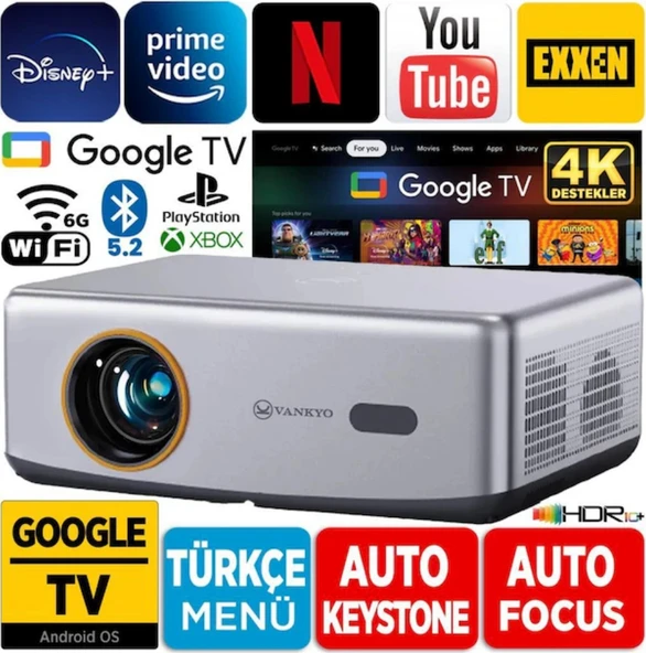 Vankyo Performance V700G 400 Lümen Full Hd Android Projeksiyon Cihazı ürün görseli 1