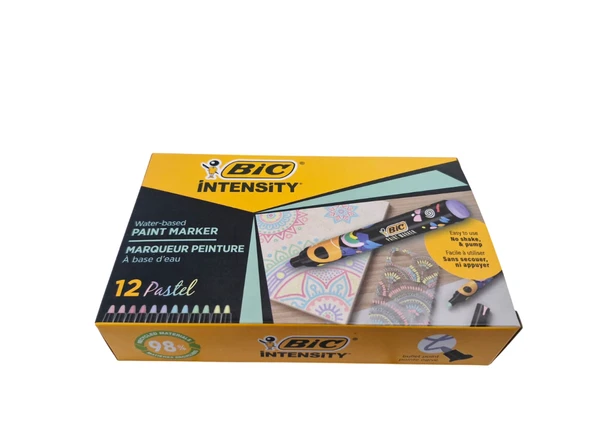 Bic Intensıty Paint Marker Kalem 12 Renk Karışık Pastel ürün görseli 1